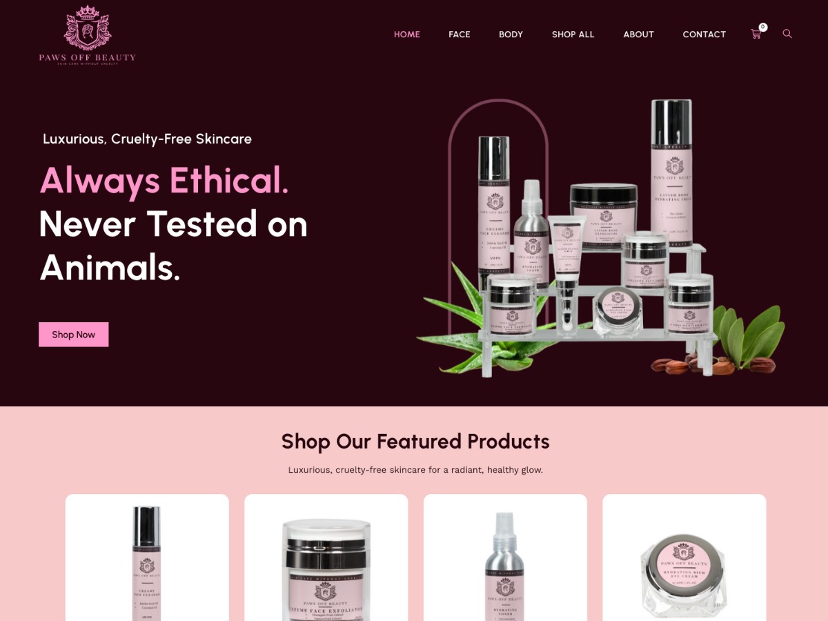 Paws Off Beauty — Skin Care Line